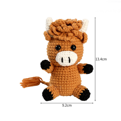 🧵DIY Hand-Knitted Animal Kit for Beginner