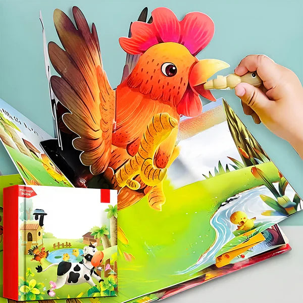 ✨【Kids’ 3D Pop-Up Animal Book - Interactive Early Learning Essential】✨