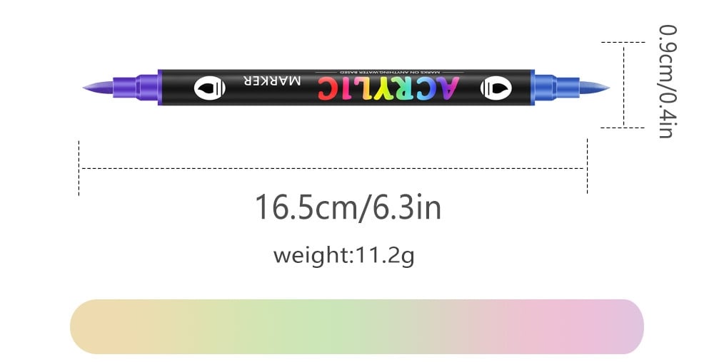 🎄Christmas Sale 50% OFF!!🎅Dual Tip Acrylic Brush Marker Pens🔥