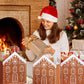 Festive Gingerbread House Treat Bags with Handles