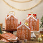 Festive Gingerbread House Treat Bags with Handles