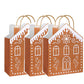 Festive Gingerbread House Treat Bags with Handles