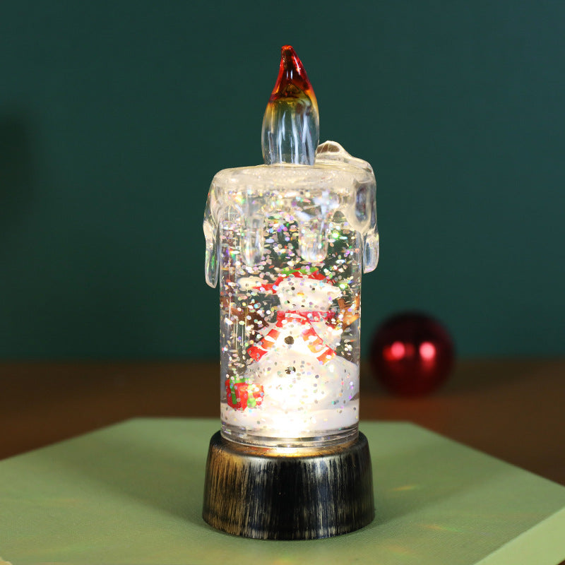 🎄Christmas Sales 60% OFF🎉Battery Operated Lighted Christmas Snow Globe Candle