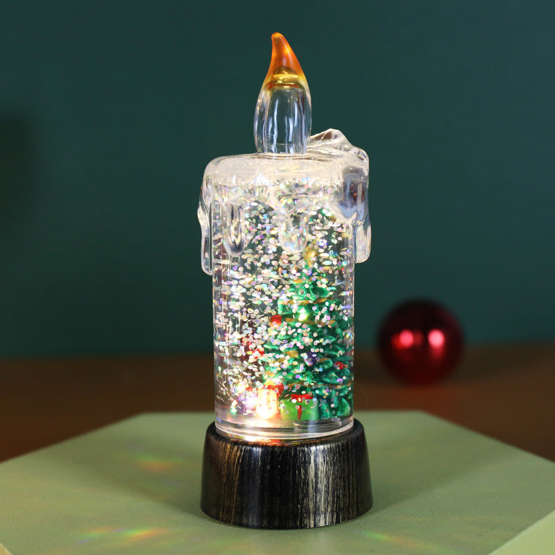 🎄Christmas Sales 60% OFF🎉Battery Operated Lighted Christmas Snow Globe Candle
