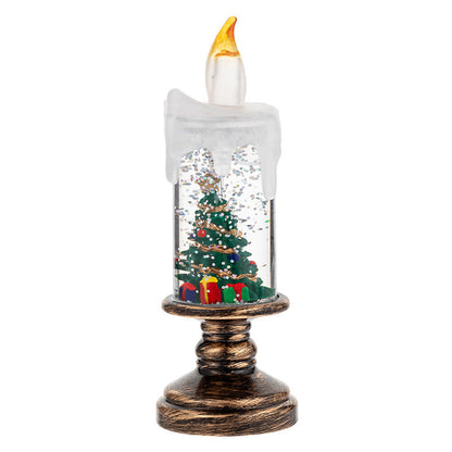 🎄Christmas Sales 60% OFF🎉Battery Operated Lighted Christmas Snow Globe Candle