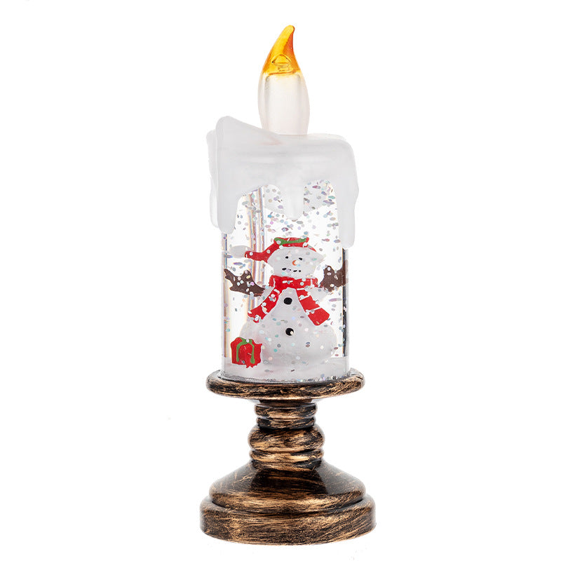 🎄Christmas Sales 60% OFF🎉Battery Operated Lighted Christmas Snow Globe Candle
