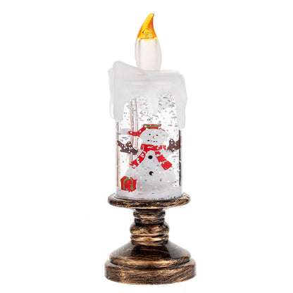 🎄Christmas Sales 60% OFF🎉Battery Operated Lighted Christmas Snow Globe Candle