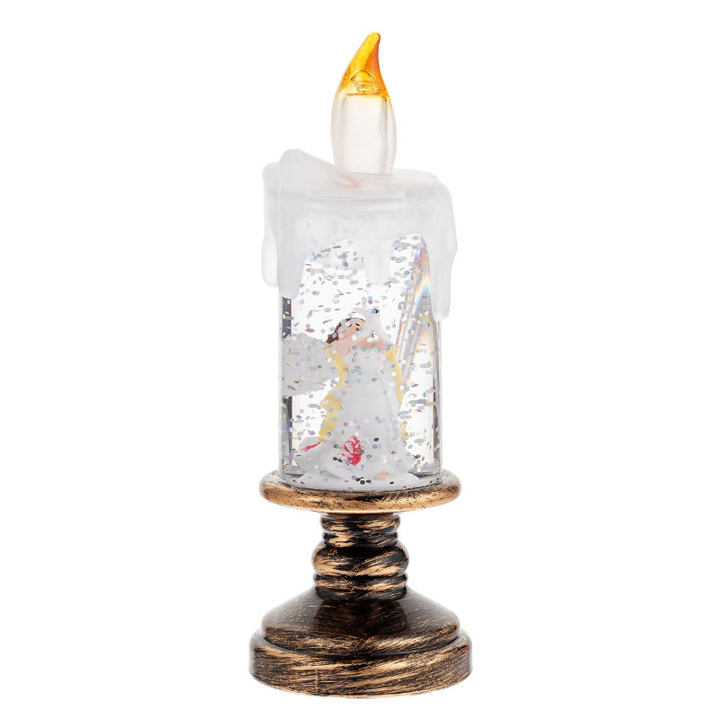 🎄Christmas Sales 60% OFF🎉Battery Operated Lighted Christmas Snow Globe Candle