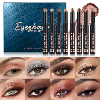 🎅ONLY TODAY -￡9.99 FOR 8 PCS!!🎄50K+ SOLD! 🎁✨8 Colors Glitter Eyeshadow Stick