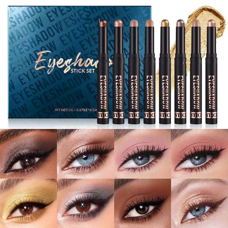 🎅ONLY TODAY -￡9.99 FOR 8 PCS!!🎄50K+ SOLD! 🎁✨8 Colors Glitter Eyeshadow Stick