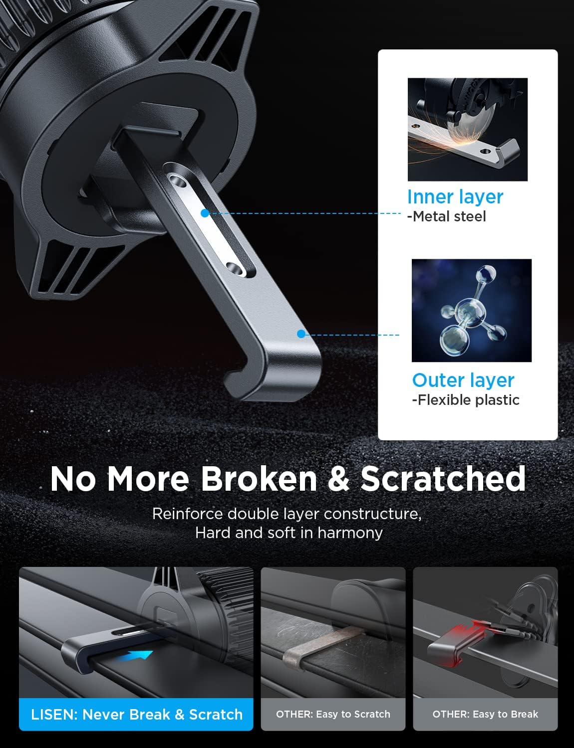 🚗🎁NEW Hook Mount Car Mobile Phone Holder