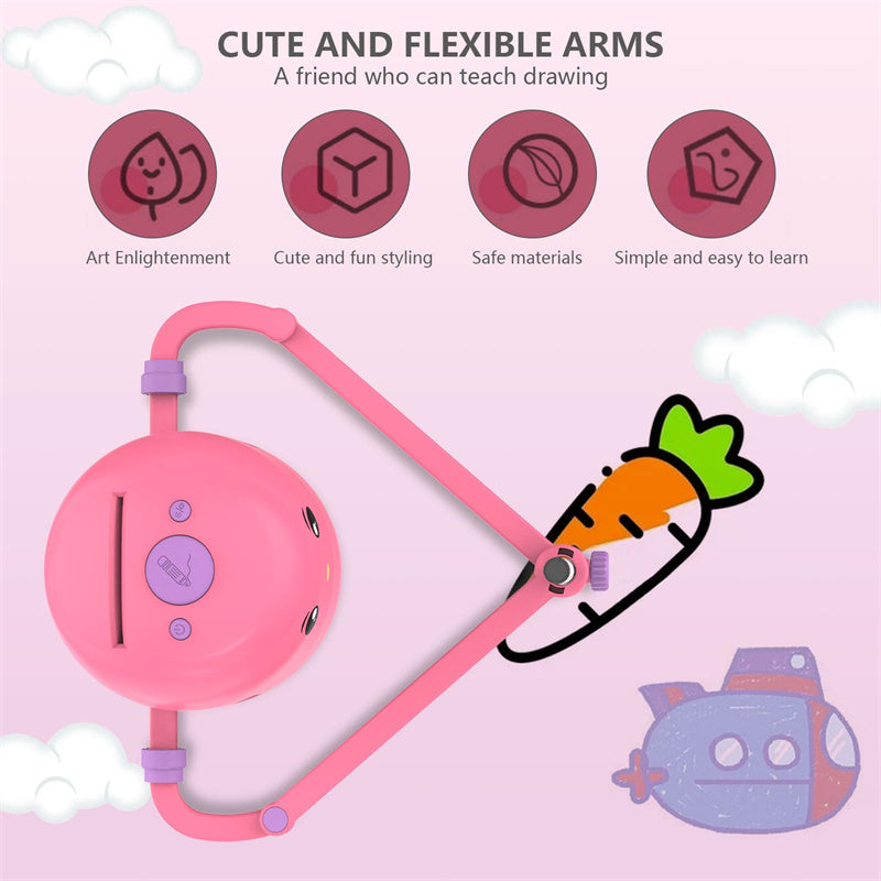 Interactive Drawing Robot for Kids with 100 Cards