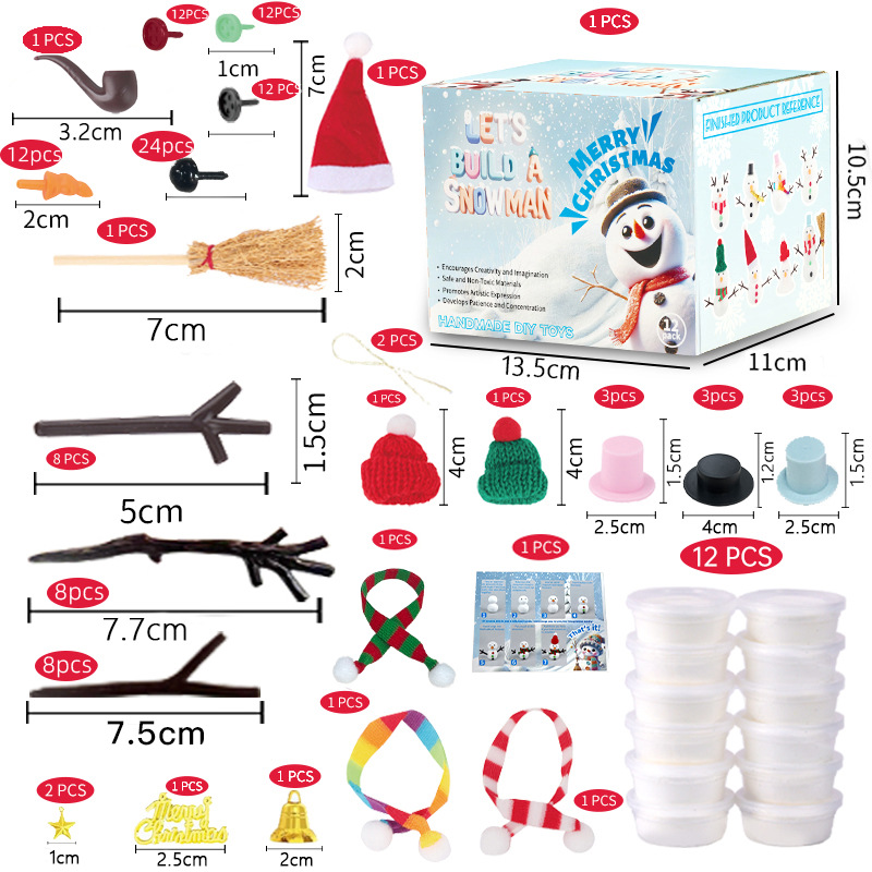 50% OFF🎁Create your very own unique snowman!☃️ -✨【DIY Christmas Snowman Crafts Sets for Kids】✨