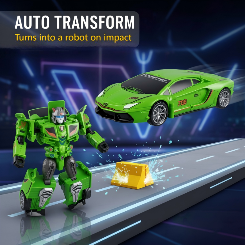 Collision Transform Toy Car for Kids