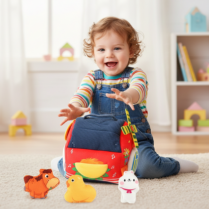 📢📢40% OFF !! ⏰Interactive Plush Farm House Toy Set for Kids🐄🐏