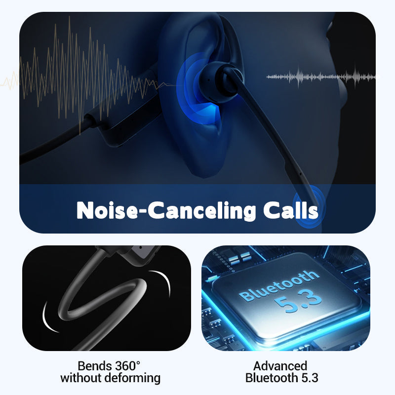 🎁Hot Sale Promotion 49% OFF🔥 Open Air Conduction Wireless Bluetooth Headset with Microphone