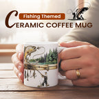 🔥2026 New products🌸 Ceramic Fishing Themed Coffee Mug