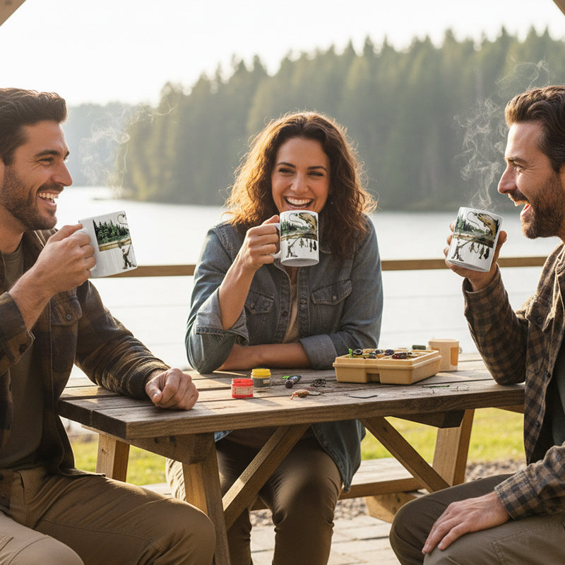 🔥2026 New products🌸 Ceramic Fishing Themed Coffee Mug