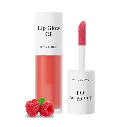🍓🌸 Fruity and floral lip oil|Burst water moisturizing Mirror water, tender enough to pinch out water~
