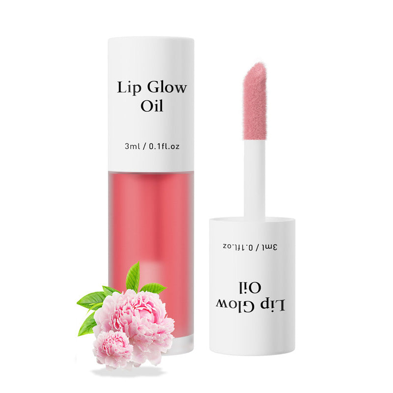 🍓🌸 Fruity and floral lip oil|Burst water moisturizing Mirror water, tender enough to pinch out water~
