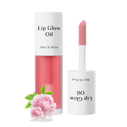 🍓🌸 Fruity and floral lip oil|Burst water moisturizing Mirror water, tender enough to pinch out water~