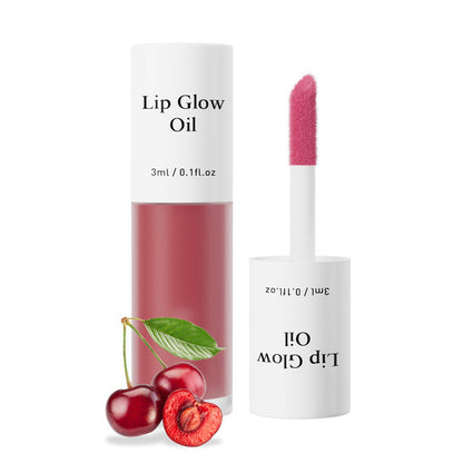 🍓🌸 Fruity and floral lip oil|Burst water moisturizing Mirror water, tender enough to pinch out water~