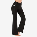 High Waisted Scrunch Butt Lifting Tummy Control Pocket Shaping Yoga Bootcut Leggings