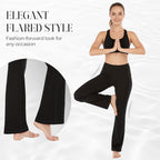 High Waisted Scrunch Butt Lifting Tummy Control Pocket Shaping Yoga Bootcut Leggings