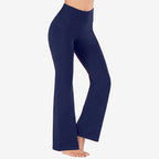 High Waisted Scrunch Butt Lifting Tummy Control Pocket Shaping Yoga Bootcut Leggings