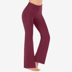 High Waisted Scrunch Butt Lifting Tummy Control Pocket Shaping Yoga Bootcut Leggings