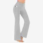 High Waisted Scrunch Butt Lifting Tummy Control Pocket Shaping Yoga Bootcut Leggings