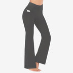 High Waisted Scrunch Butt Lifting Tummy Control Pocket Shaping Yoga Bootcut Leggings