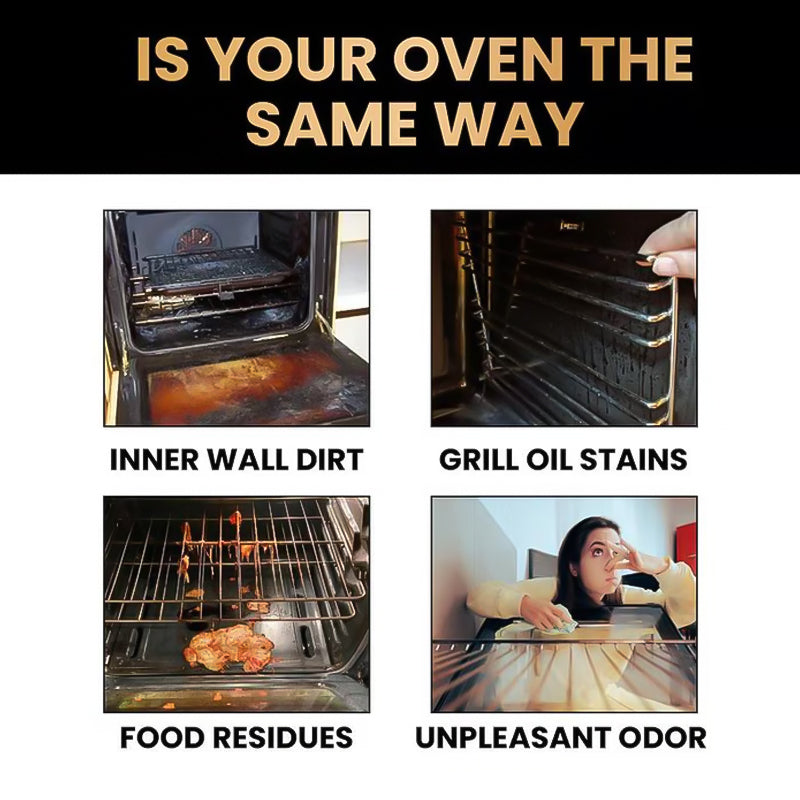 🧼 BUY 2 GET 1 FREE! ✨ Oven & Grill Cleaner Spray – Dissolves Grease in 5 Mins, No Scrubbing & Eliminates Odors 🔥  21 Reviews