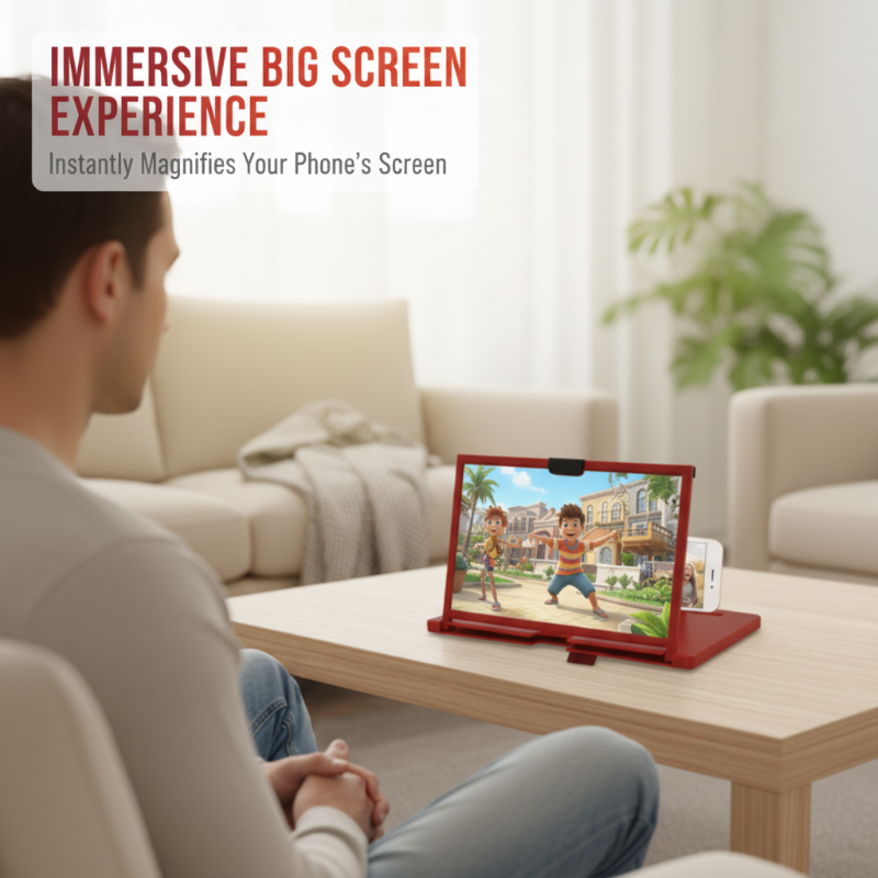 🎬Ease Eye Strain, Make Screen “Bigger” | HD Phone Magnifier for Easier Viewing