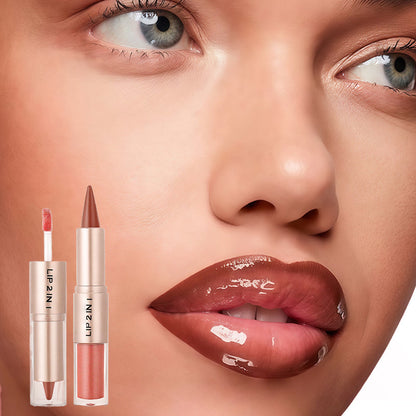 💥🎁LAST DAY BUY 1 GET 1 FREE!!🔥3-in-1 Matte Lipstick & Shine Lip Gloss