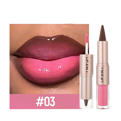 💥🎁LAST DAY BUY 1 GET 1 FREE!!🔥3-in-1 Matte Lipstick & Shine Lip Gloss