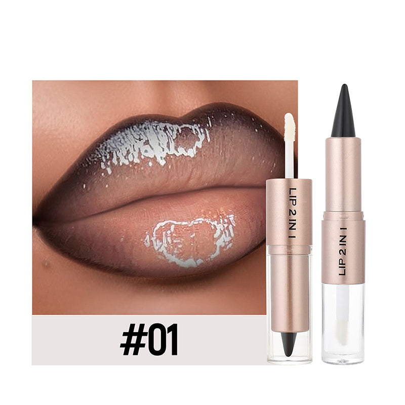 💥🎁LAST DAY BUY 1 GET 1 FREE!!🔥3-in-1 Matte Lipstick & Shine Lip Gloss