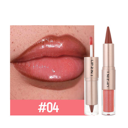 💥🎁LAST DAY BUY 1 GET 1 FREE!!🔥3-in-1 Matte Lipstick & Shine Lip Gloss