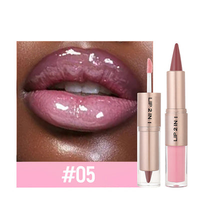 💥🎁LAST DAY BUY 1 GET 1 FREE!!🔥3-in-1 Matte Lipstick & Shine Lip Gloss