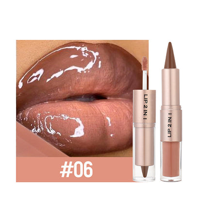 💥🎁LAST DAY BUY 1 GET 1 FREE!!🔥3-in-1 Matte Lipstick & Shine Lip Gloss
