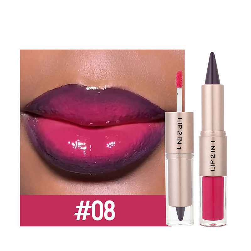 💥🎁LAST DAY BUY 1 GET 1 FREE!!🔥3-in-1 Matte Lipstick & Shine Lip Gloss