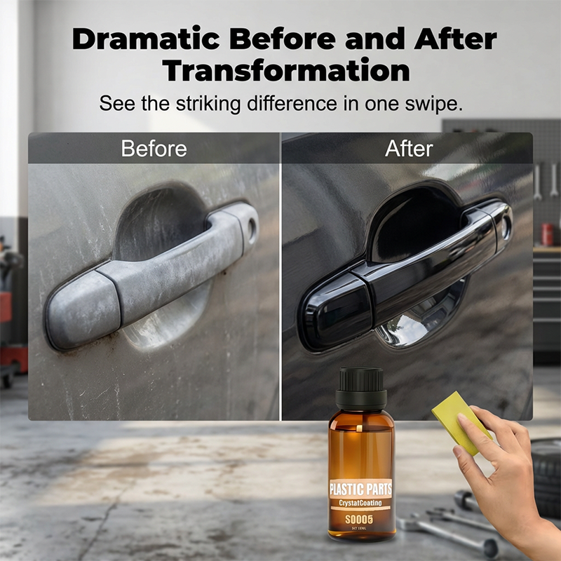 Buy 1 get 1 free  🔥 Car Plastic Parts Crystal Coating Restorer
