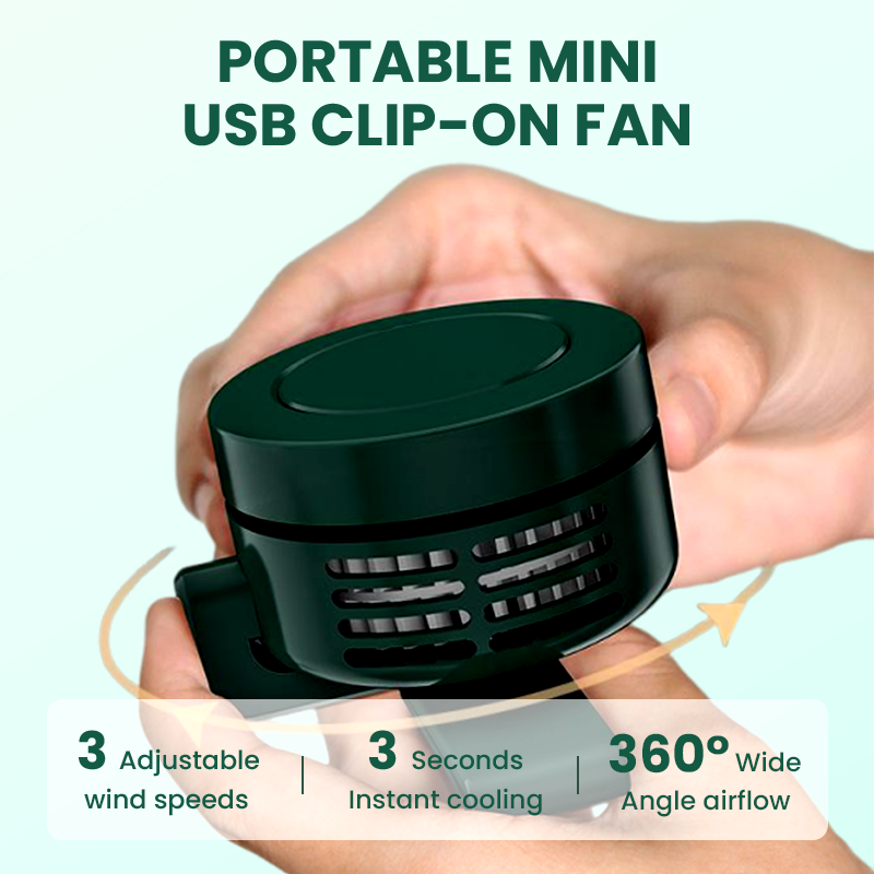 📢❄️Summer Hot Sale 50% OFF⏰Portable Mini USB Clip-On Fan