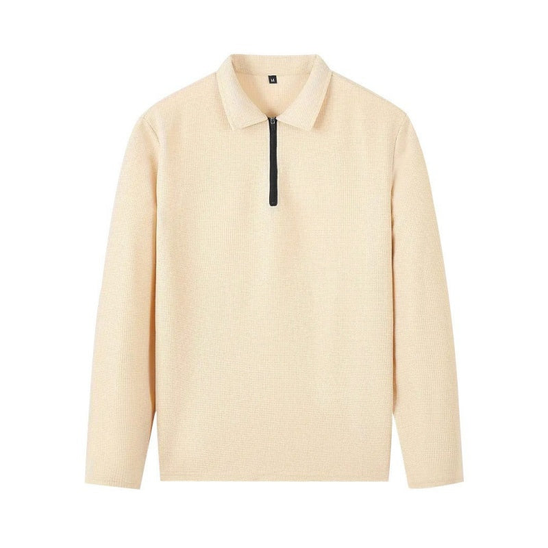 👔 LIMITED-TIME 50% OFF! ✨ Men's Sweatshirt & Pants Set – Waffle Knit, Quarter-Zip, Relaxed Fit, Loungewear ✨