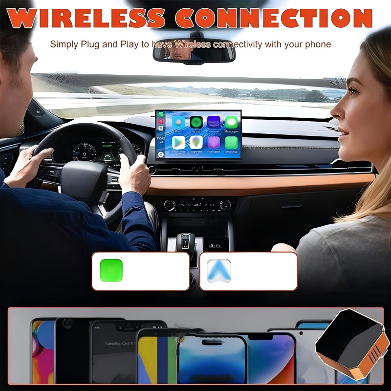 💐60% OFF ! Wireless Car Adapter – No More Cables, Smart Driving 🎯📱【Special Price】