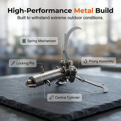 ⚓ Stainless Steel Folding Grappling Hook | Ultra-Compact Collapsible Anchor for Rescue, Climbing & Off-Road Recovery