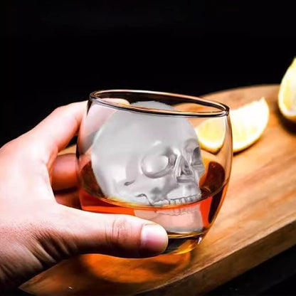 🧊 BUY 1 GET 1 FREE!  💀DIY Silicone Skull Ice Cube Tray – Giant Slow-Melt Skull for Whiskey & Cocktails – Food-Grade & Multi-Use Mold 🥃