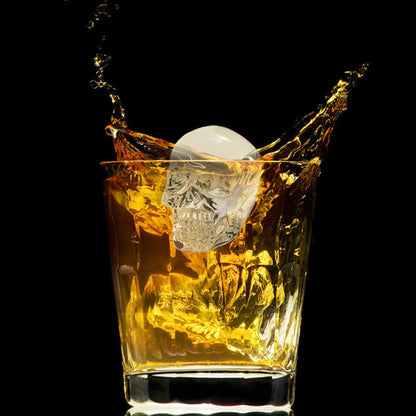 🧊 BUY 1 GET 1 FREE!  💀DIY Silicone Skull Ice Cube Tray – Giant Slow-Melt Skull for Whiskey & Cocktails – Food-Grade & Multi-Use Mold 🥃