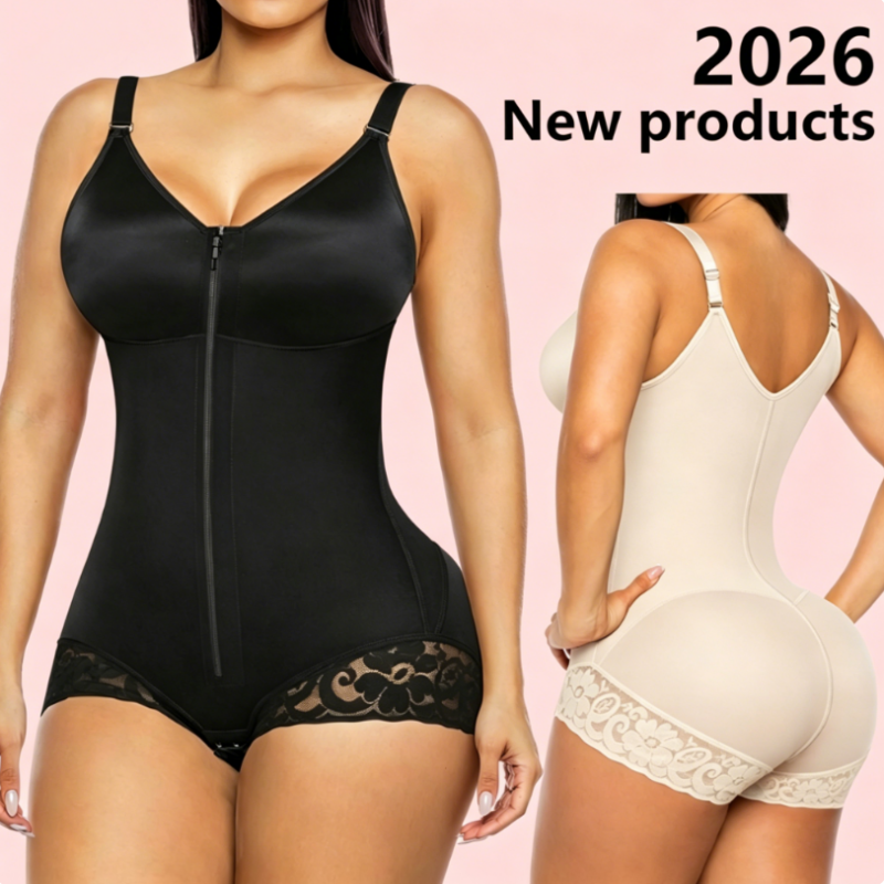 👙 LIMITED-TIME 50% OFF! 💥 Women's Tummy Control Zip Bodysuit – 360° Compression, Adjustable Straps, Hourglass ✨-Q