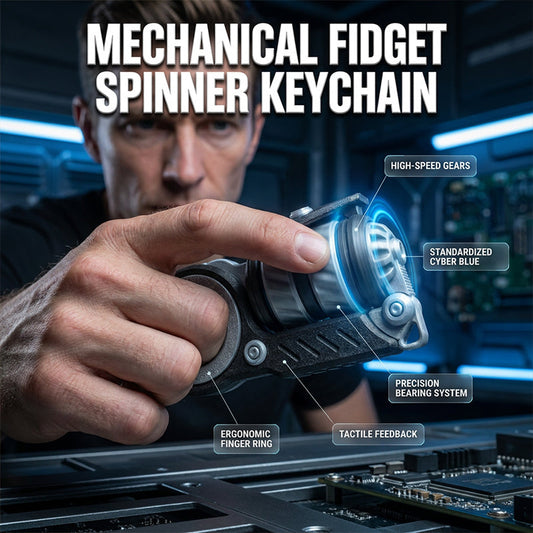 ✨ Spin away the stress! 🌪️ Stress Relief Fidget Spinner Keychain